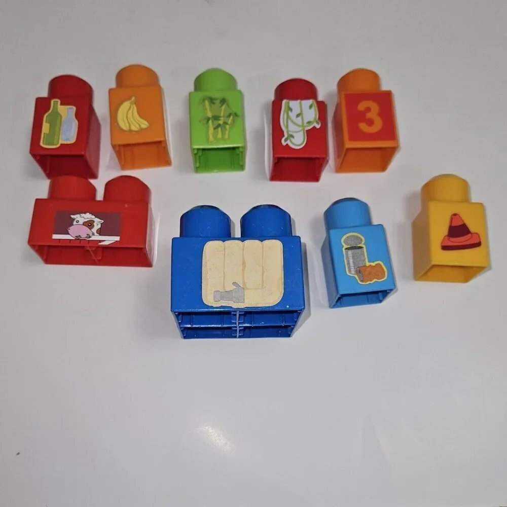 100+ Mega Bloks First Builders Brick Toy Lot Figures Vehicles Cow Firetruck